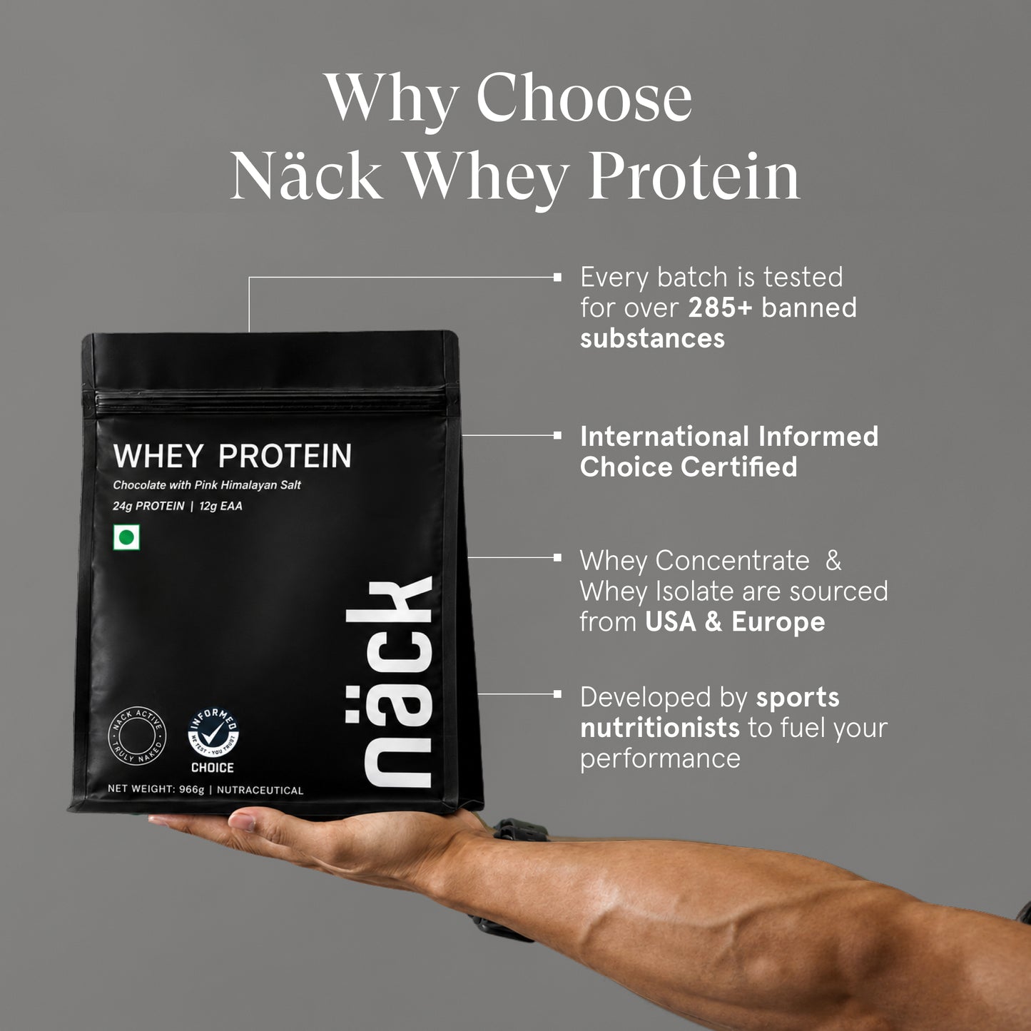 Whey Protein - Chocolate with Pink Himalayan Salt
