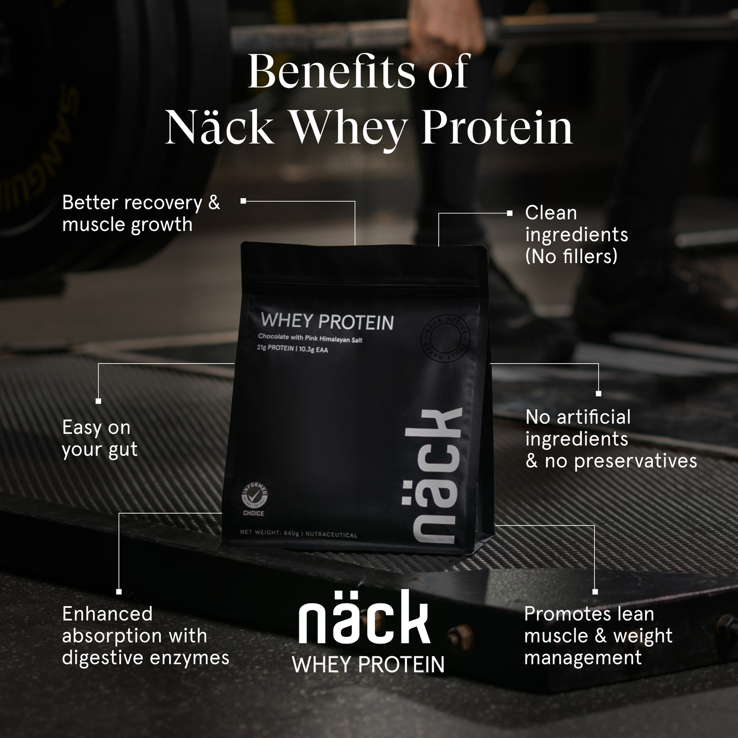 Whey Protein - Chocolate with Pink Himalayan Salt