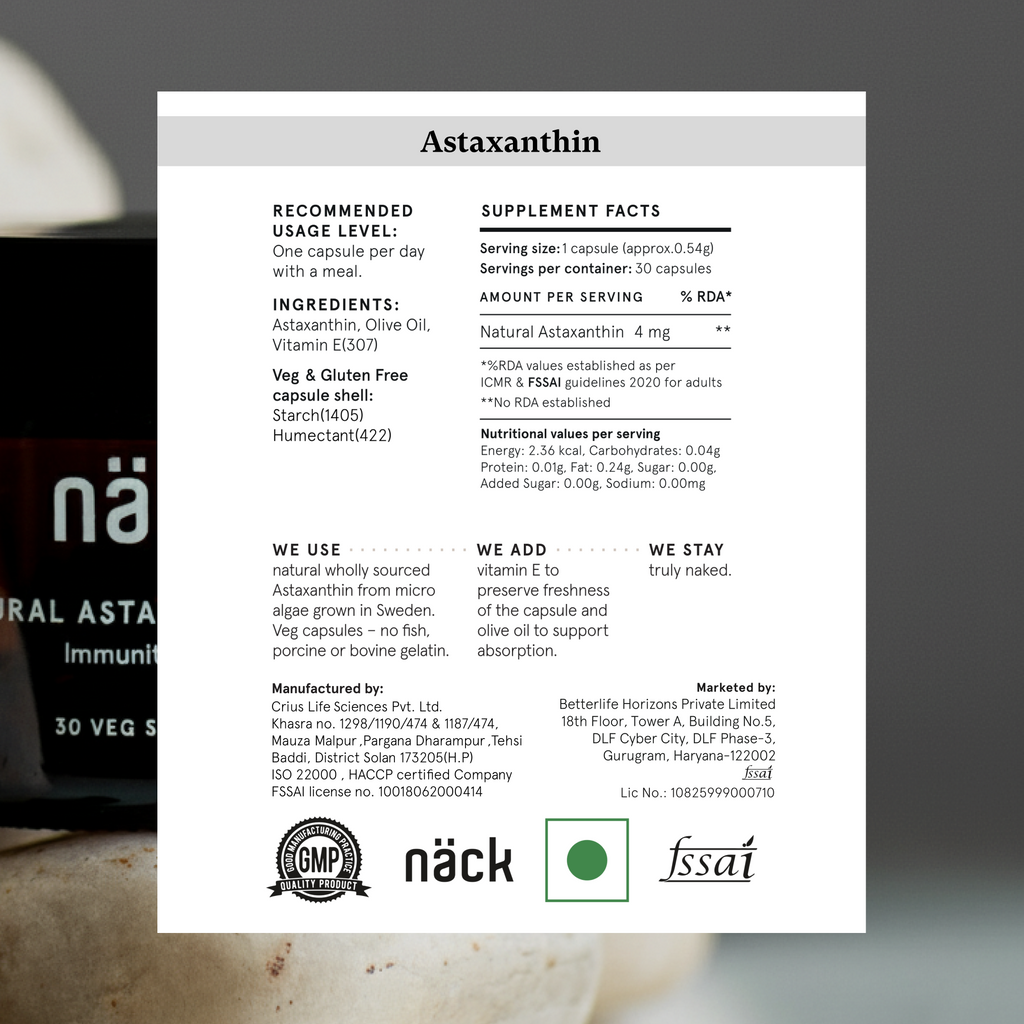 Natural Astaxanthin 4mg