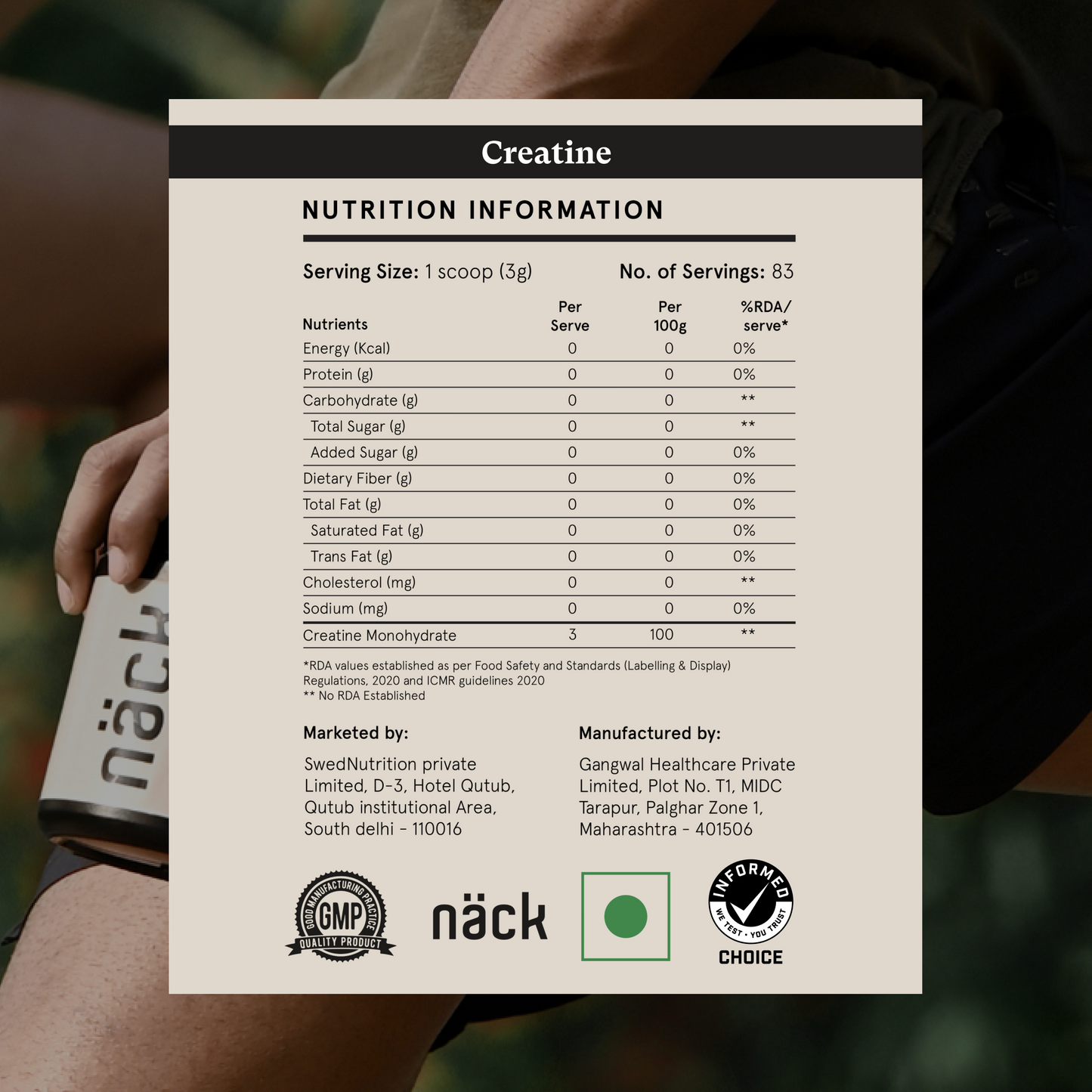 Micronised Creatine Monohydrate